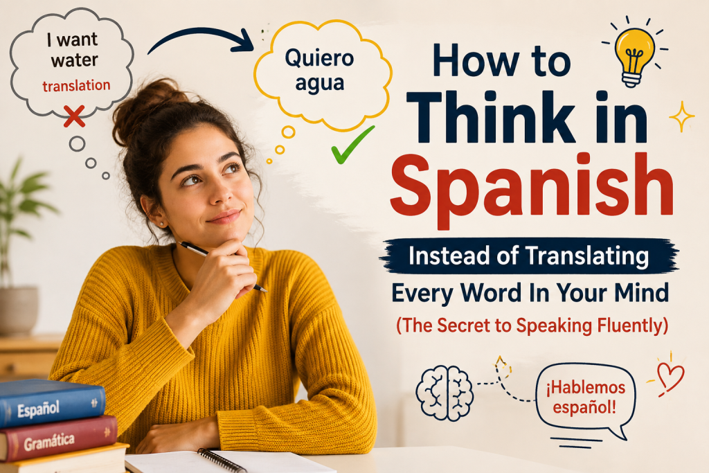 how to think in spanish