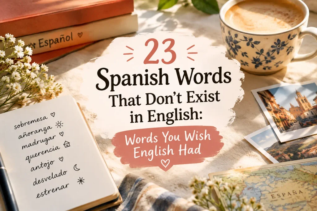 spanish words that don't exist in english